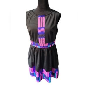 Shenbolen Kente African Print Evening Dress Women's Large